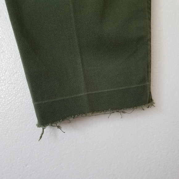 Vintage olive green pleaded front trouser pants - Picture 10 of 12